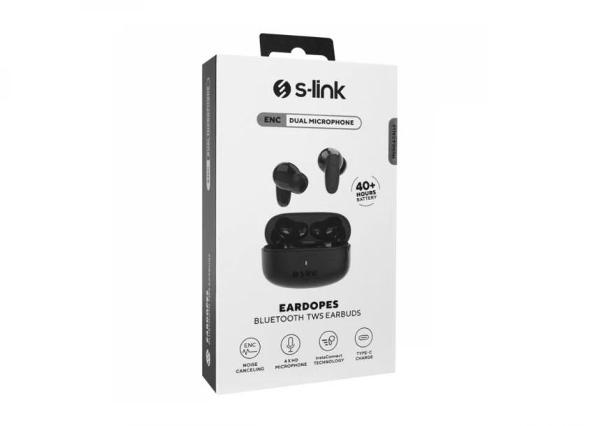 Slušalice sa mikrofonom S-Link SL-TWS08 TWS Bluetooth crne