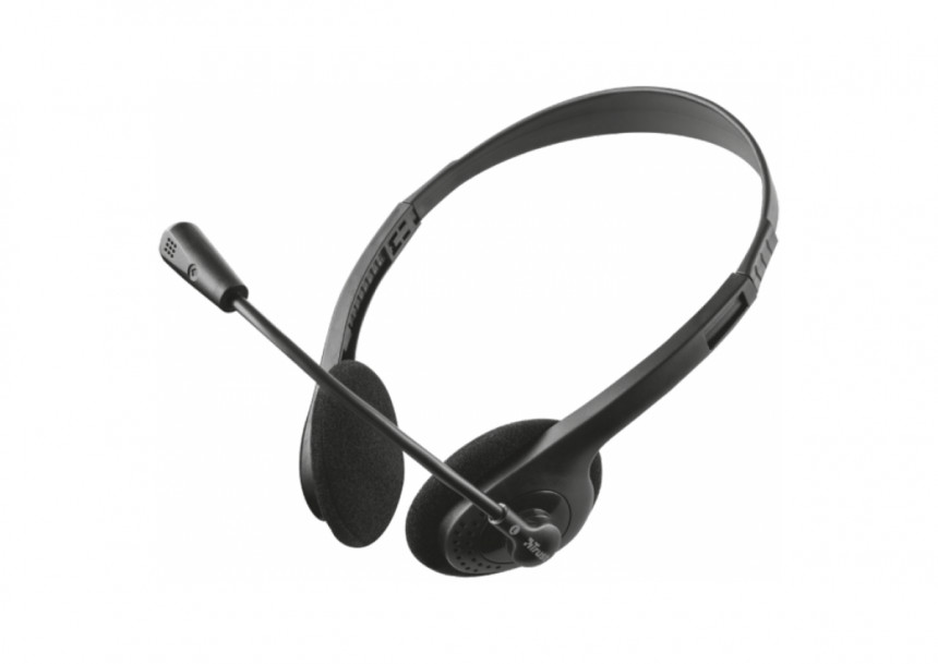 Slušalice TRUST Primo Chat Headset žične/3,5mm+2x3,5mm/crna