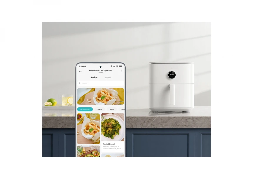 XIAOMI Smart Air Fryer 6.5L friteza na vruć vazduh beli EU (BHR7358EU) 