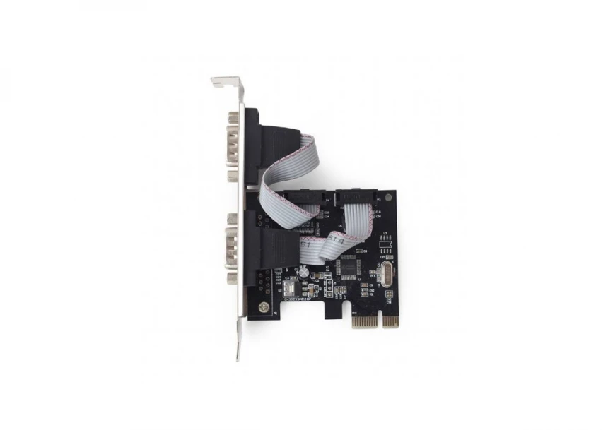 SPC-22 Gembird 2 serial port PCI-Express add-on card, with extra low-profile bracket 