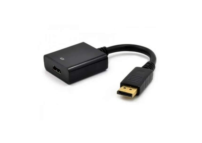 Adapter LINKOM DisplayPort (M) - HDMI (F) crni