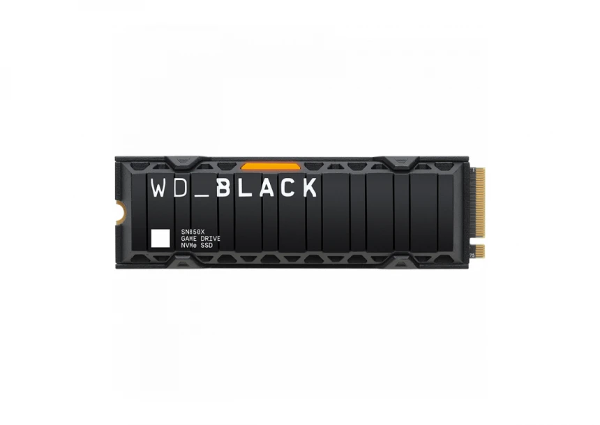 Western Digital SSD WD Black SN850X HeatSink 1TB M.2 2280 PCIe Gen4 x4 NVMe, Read/Write: 7300/6300 MBps, IOPS 800K/1100K, TBW: 600