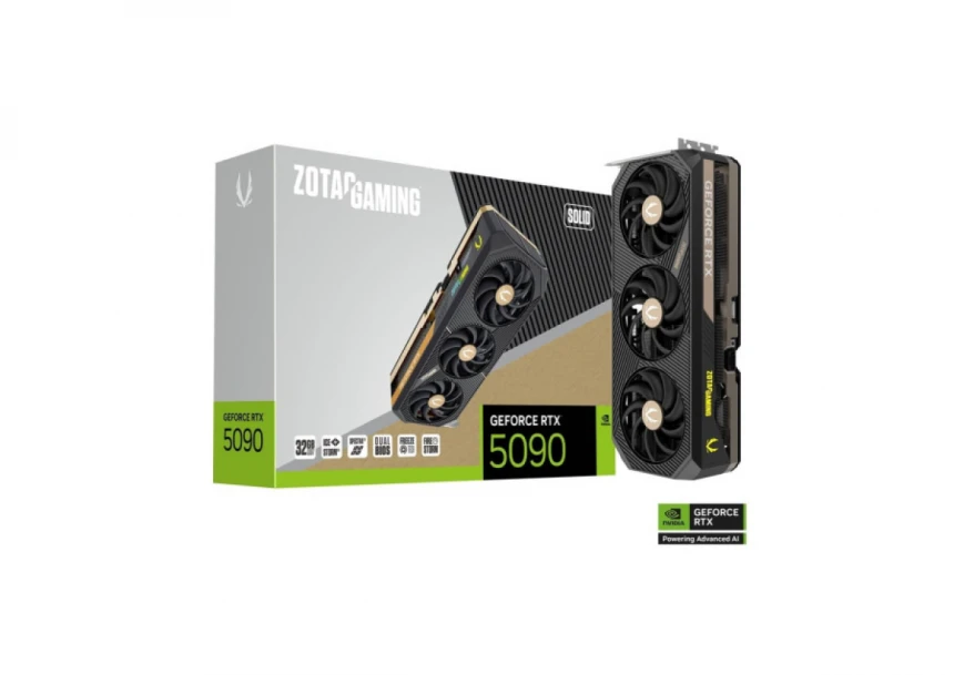 SVGA Zotac GeForce RTX 5090 SOLID 32GB GDDR7 512bit, ZT-B50900D-10P