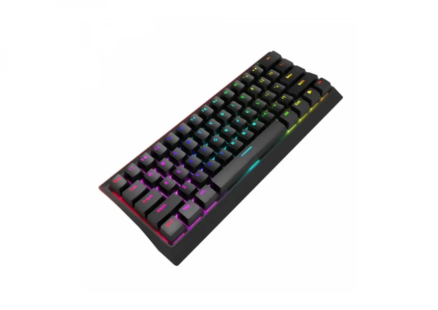 Tastatura Marvo Hecate 61R KG962 mehanička, crveni svičevi, pozadinsko osvetljenje crna