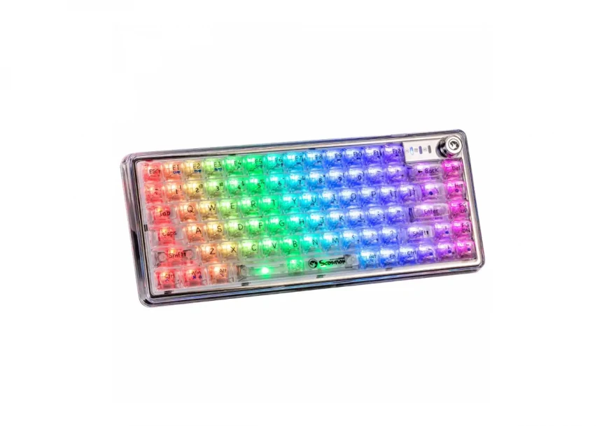 Tastatura Marvo KG979G mehanička TRANSPARENT RGB