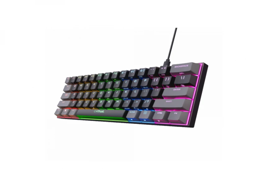 Tastatura TRUST GXT867 ACIRA 60% MINI/Gaming/ US/c...