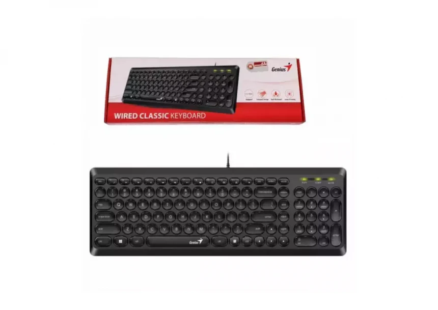 Tastatura USB Genius SlimStar Q200 YU, Black