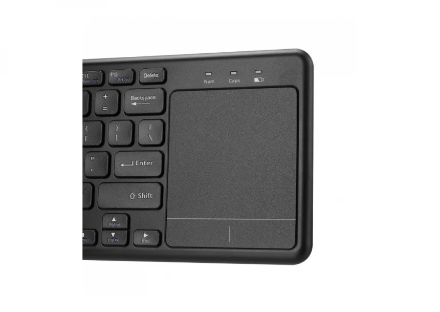 Tastatura WiFi Everest EKW-155 TouchPad US crna