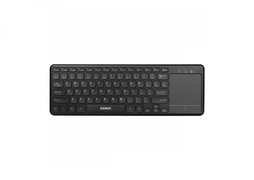 Tastatura WiFi Everest EKW-155 TouchPad US crna