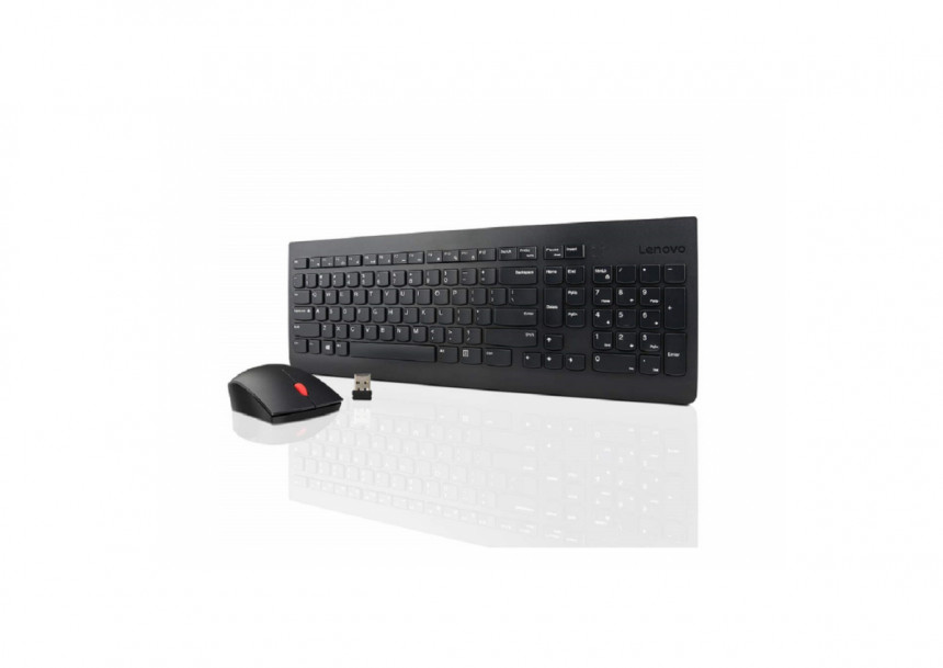 Tastatura+miš LENOVO 510 bežični set /US/crna