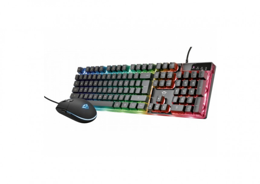 Tastatura+miš TRUST GXT 838 AZOR žični set/gaming/crna