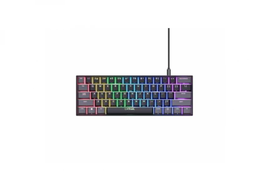 Tastatura TRUST GXT867 ACIRA 60% MINI/Gaming/ US/crna
