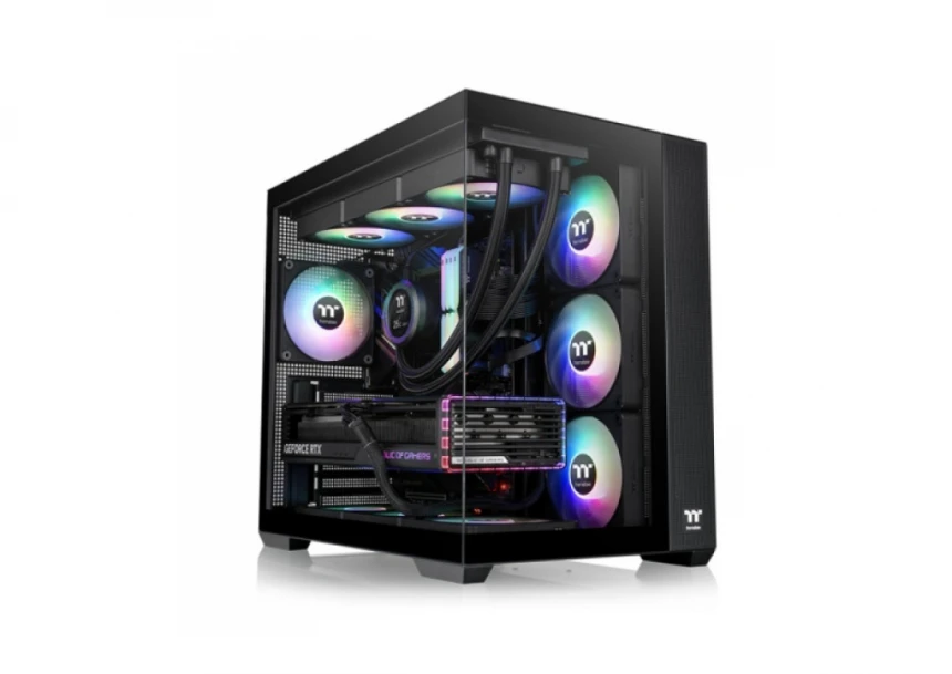 Thermaltake View 380 TG ARGB/Black/Win/SPCC/Tempered Glass*2