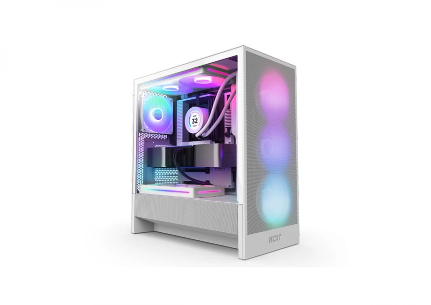 Tower NZXT H5 Flow RGB Gaming kuciste belo (CC-H52FW-R1)  CAS02580