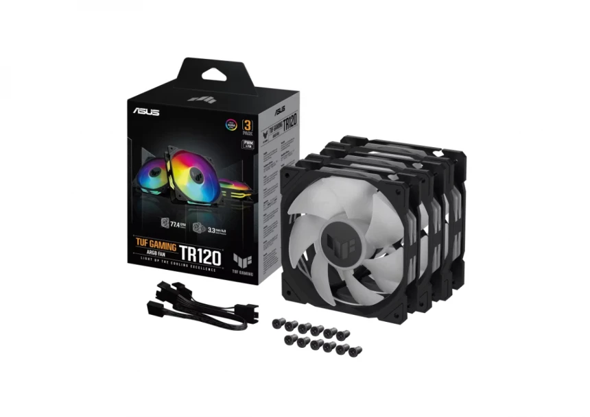 TUF GAMING TR120 ARGB BLACK EDITION 3IN1 ventilator