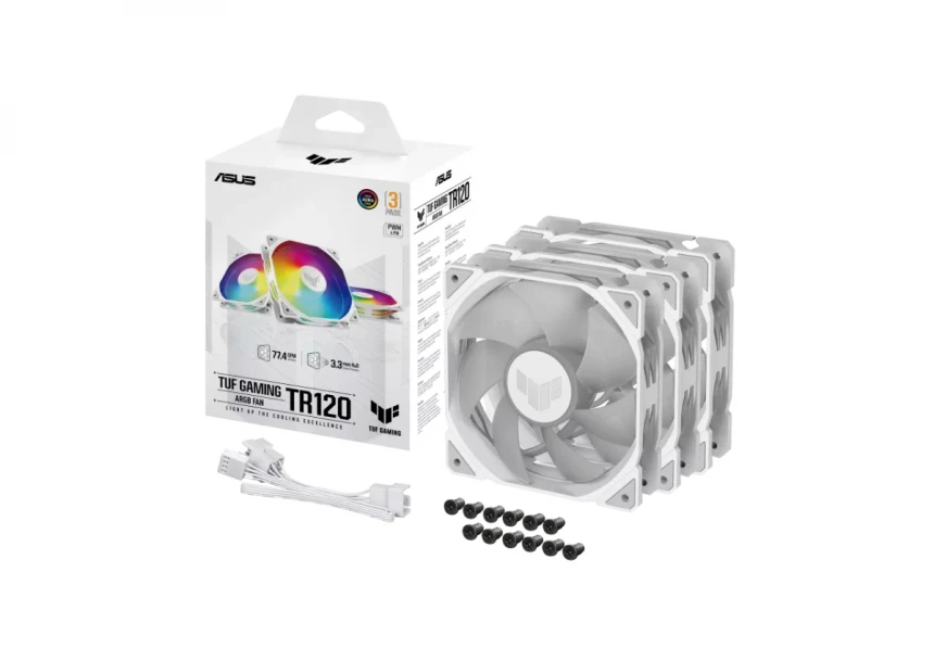 TUF GAMING TR120 ARGB WHITE EDITION 3IN1 ventilator