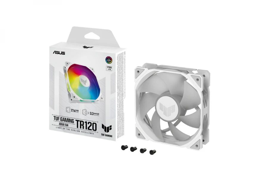 TUF GAMING TR120 ARGB WHITE EDITION ventilator 