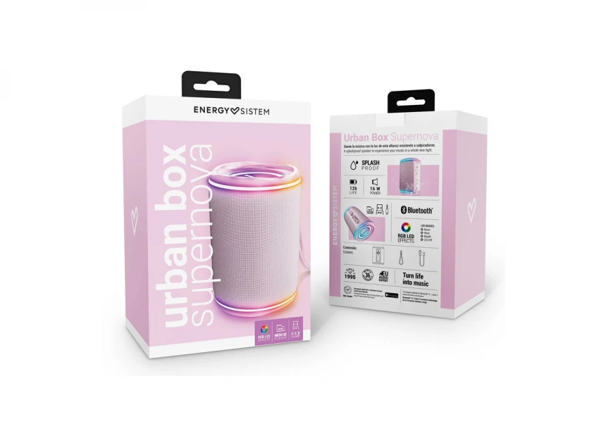 Urban Box Pink Supernova portable zvučnik roze 
