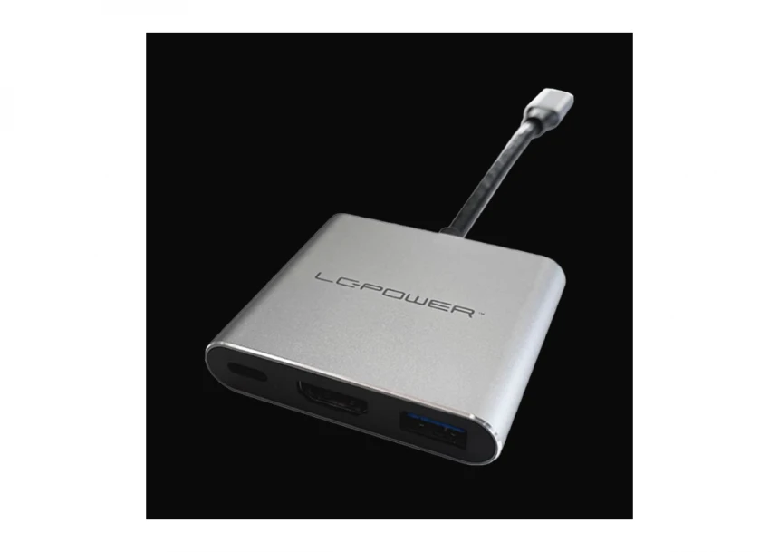 USB LC Power LC-HUB-C-MULTI-4-V2 USB Type C HUB 1xUSB3.0 ,1x Type C-chargi