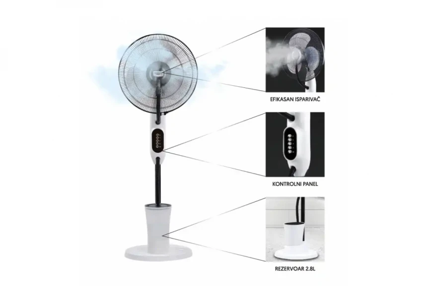 Ventilator sa raspršivačem Prosto MSF 409H