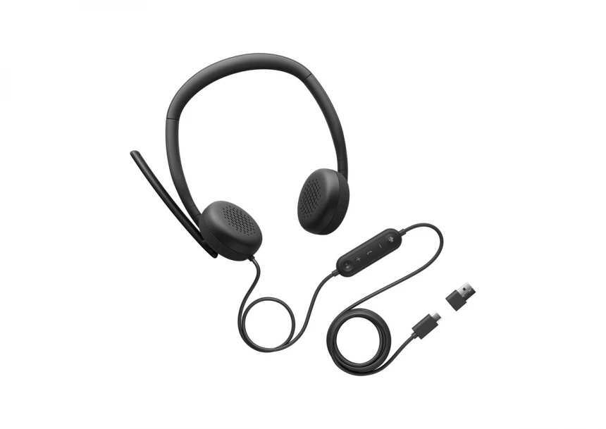 WH3024 Wired Headset slušalice sa mikrofonom crne 