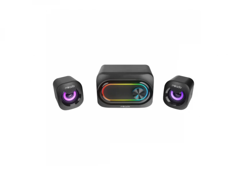Zvučnici 2.1 Mikado MD-511 3Wx2 RGB LED,  USB