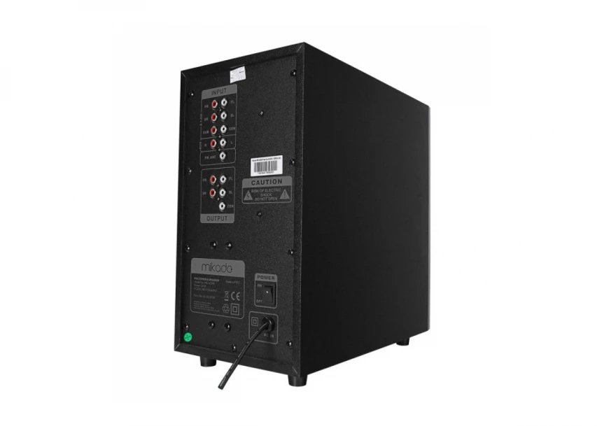 Zvučnici 5+1 Mikado MD-672BT 120W FM, SD, USB, Bluetooth crni