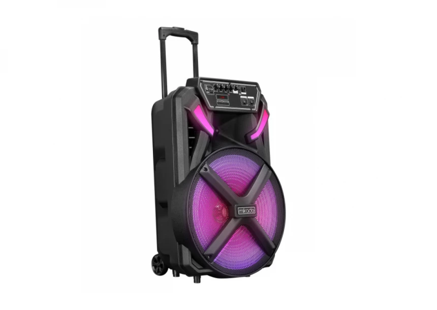 Zvucnik Mikado MD-BT123 30W, USB, Bluetooth, micro SD + mikrofon crni
